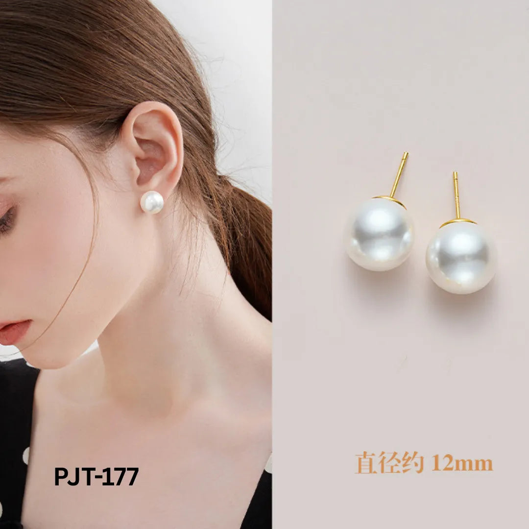 PJT-177 - White Pearl - Earrings