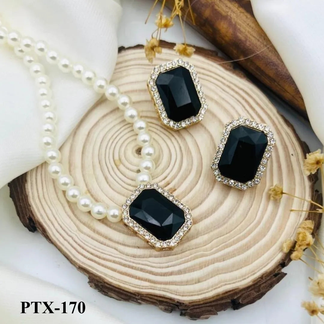 PTX-170 - Black Stone - Jewellery Set