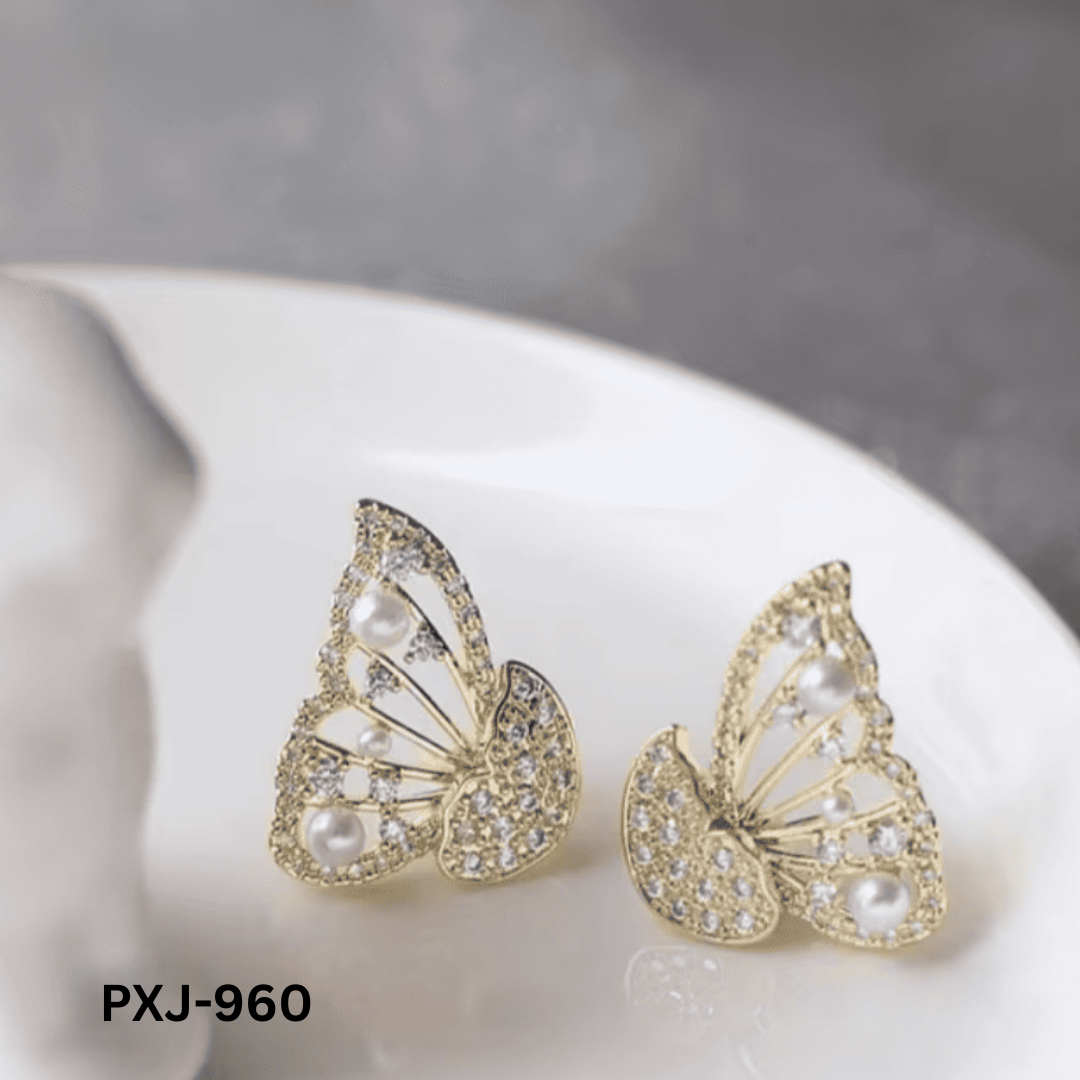 PXJ-960 - Butterfly 4 in 1 - Earrings - BSM WHOLESALE