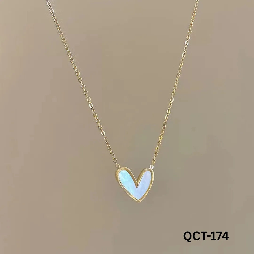 QCT-174 - Mini Heart Necklace - Stainless Steel
