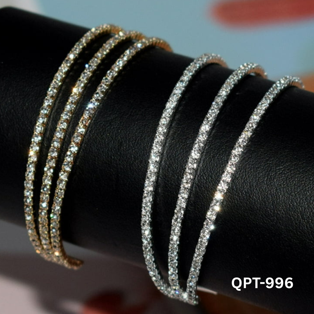 QPT-996 3 in 1 Zircon Bracelet By BSM - BSM WHOLESALE