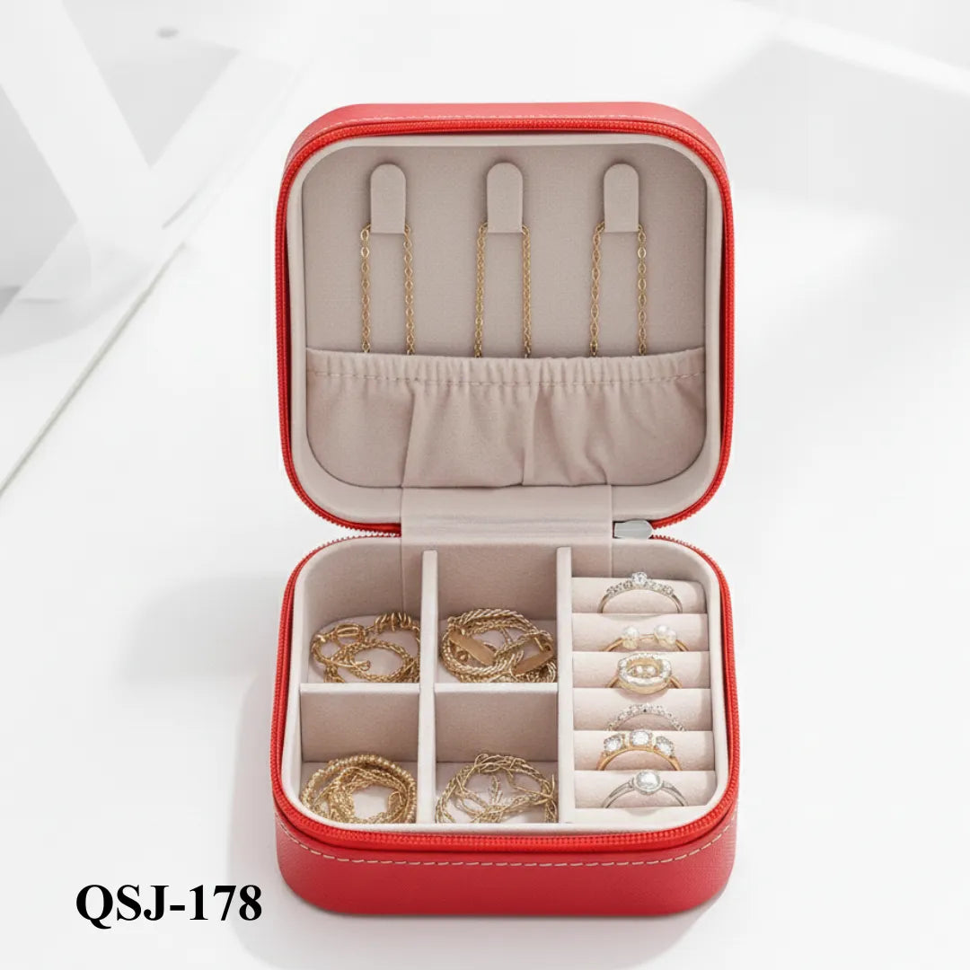 QSJ-178 - Red Mini - Jewellery Organizer