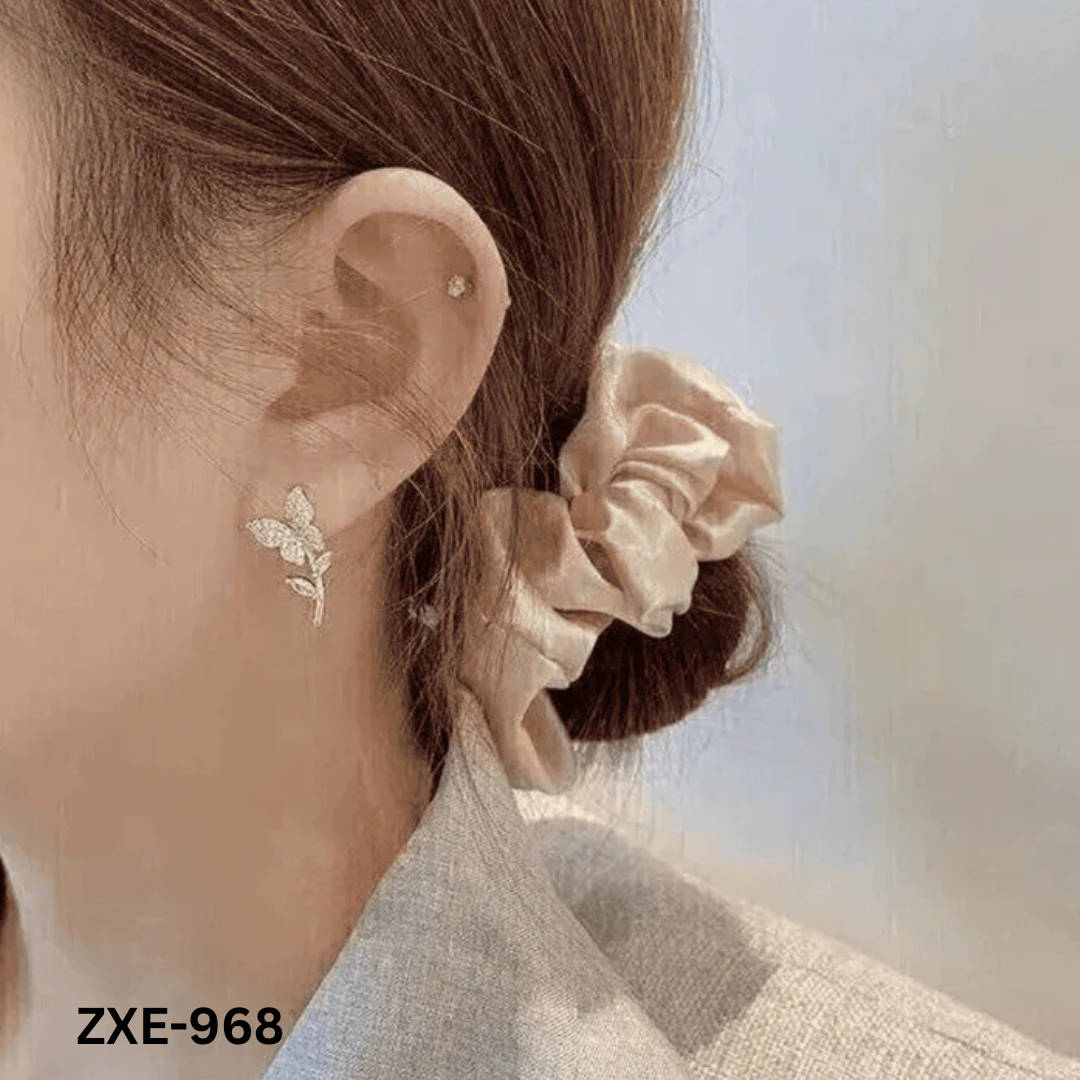 ZXE-968 - Butterfly Flower - Earrings - BSM WHOLESALE