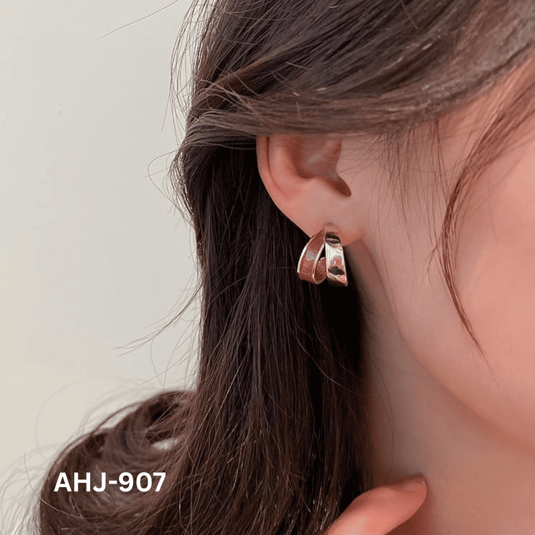 AHJ-907 - Dual Colour - Earrings - BSM WHOLESALE