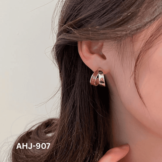 AHJ-907 - Dual Colour - Earrings - BSM WHOLESALE