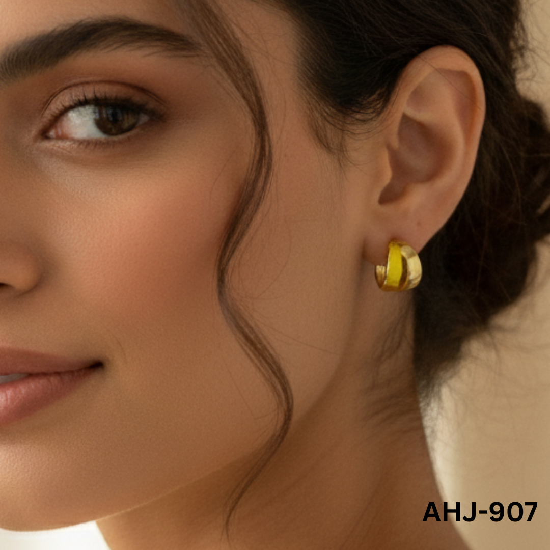 AHJ-907 - Dual Colour - Earrings - BSM WHOLESALE