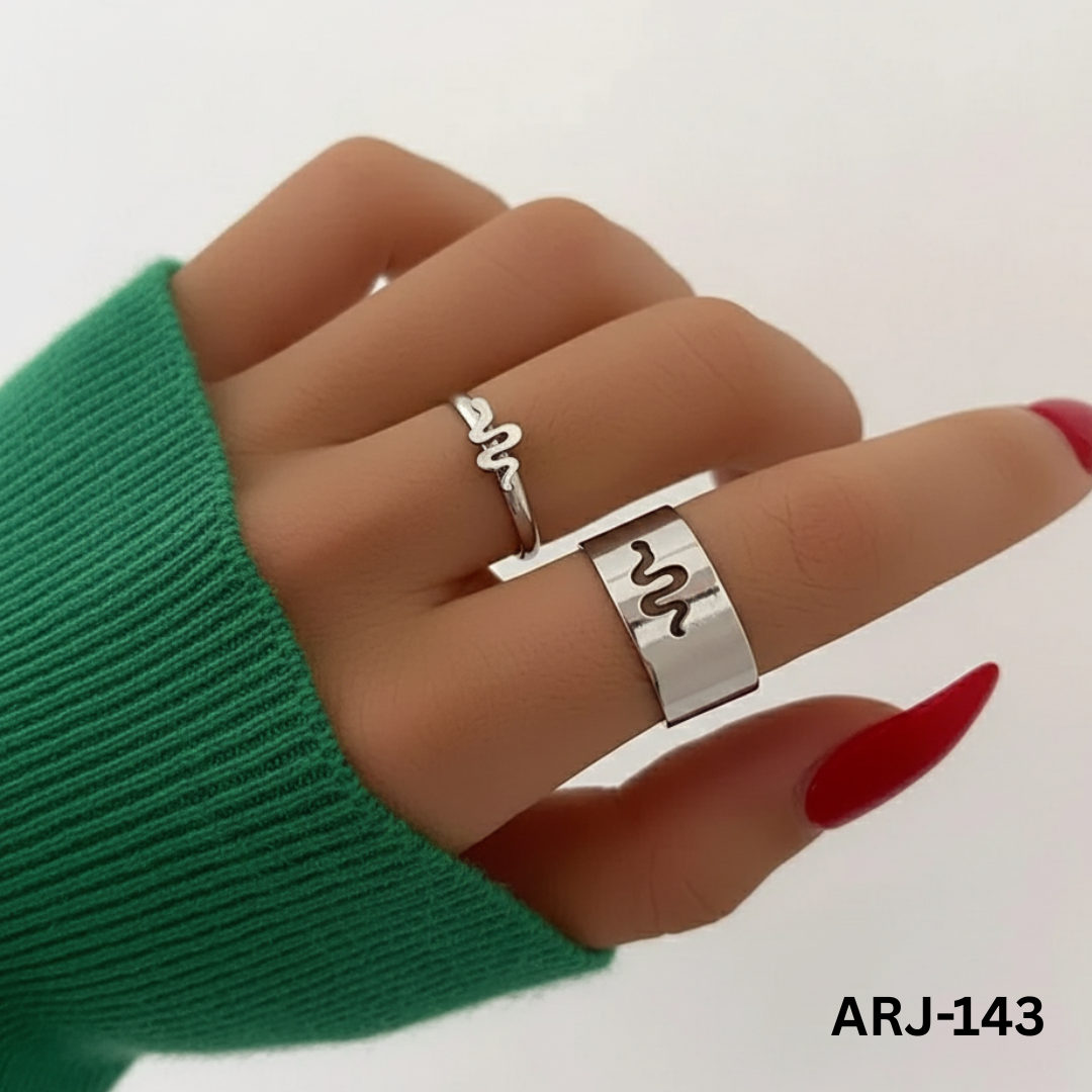 ARJ-143 - Snake Shape - Rings - BSM WHOLESALE