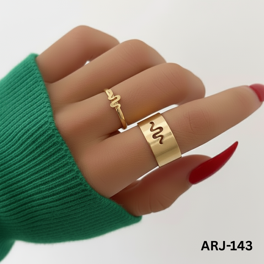 ARJ-143 - Snake Shape - Rings - BSM WHOLESALE