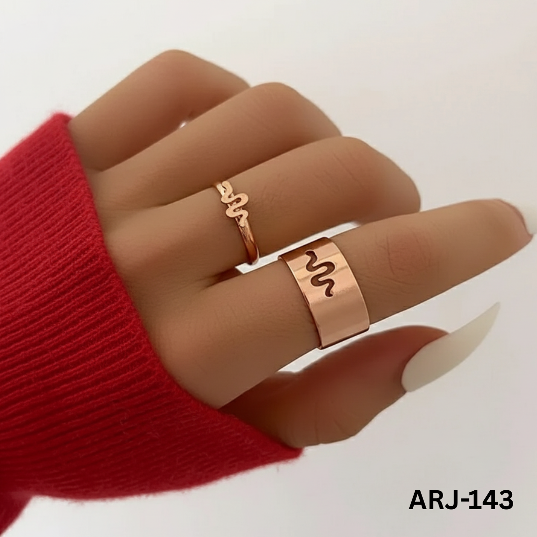 ARJ-143 - Snake Shape - Rings - BSM WHOLESALE