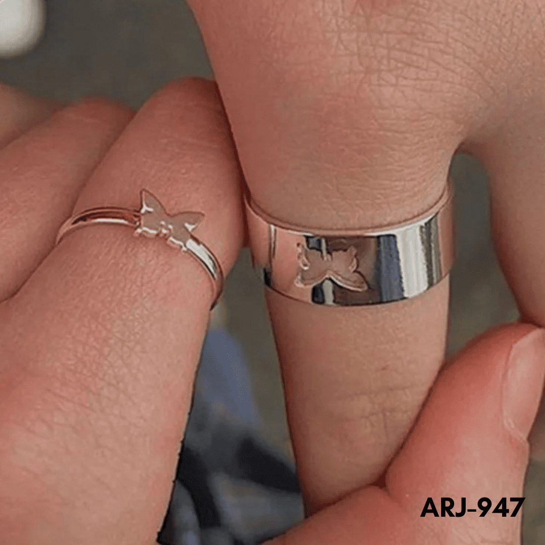 ARJ-947 - Butterfly Couple - Rings - BSM WHOLESALE