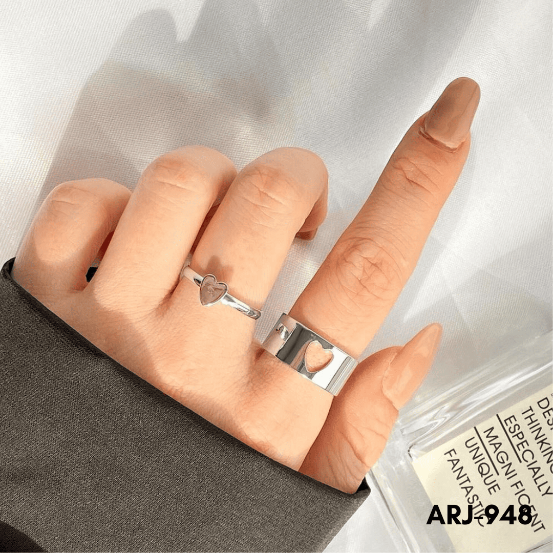 ARJ-948 - Heart Couple - Rings - BSM WHOLESALE