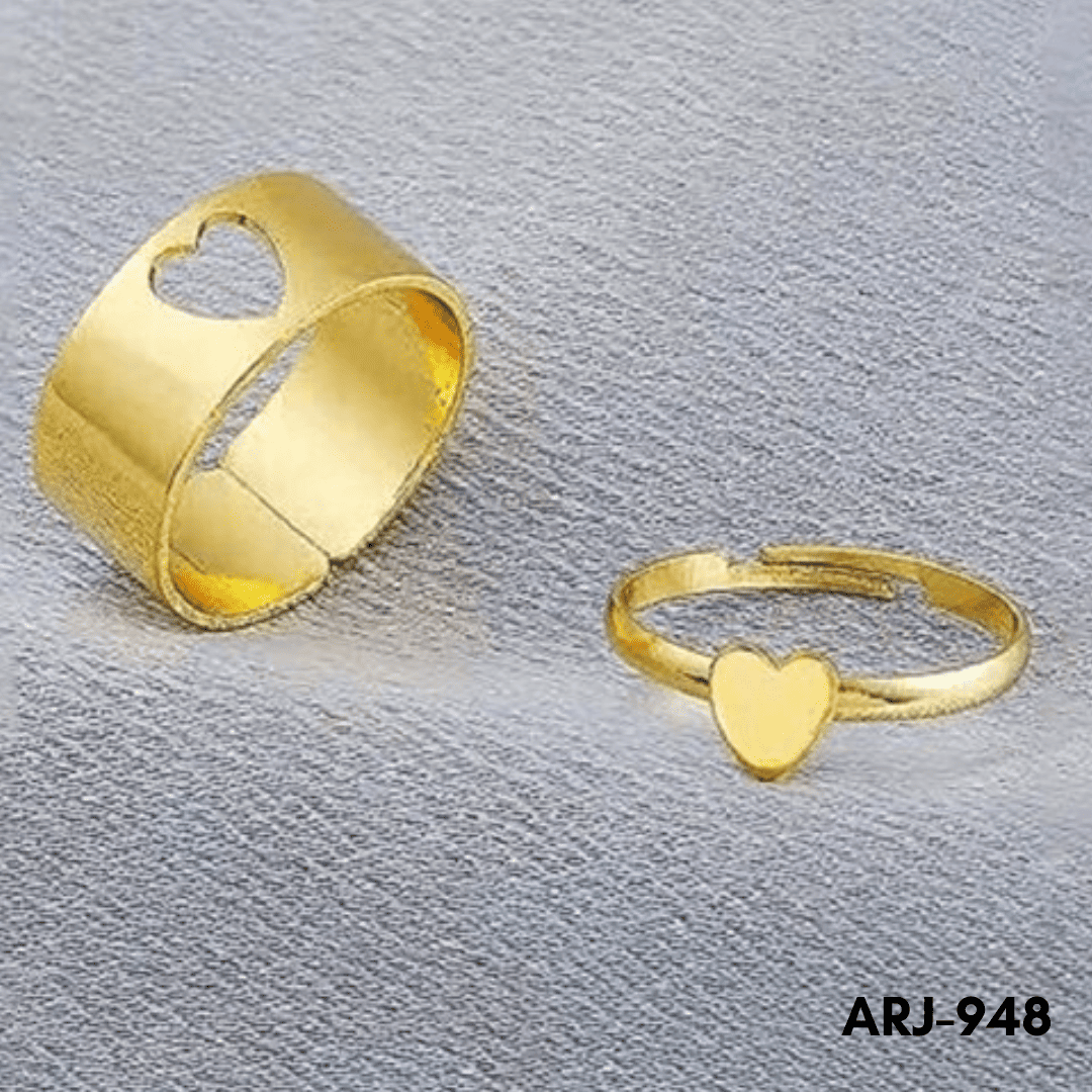 ARJ-948 - Heart Couple - Rings - BSM WHOLESALE