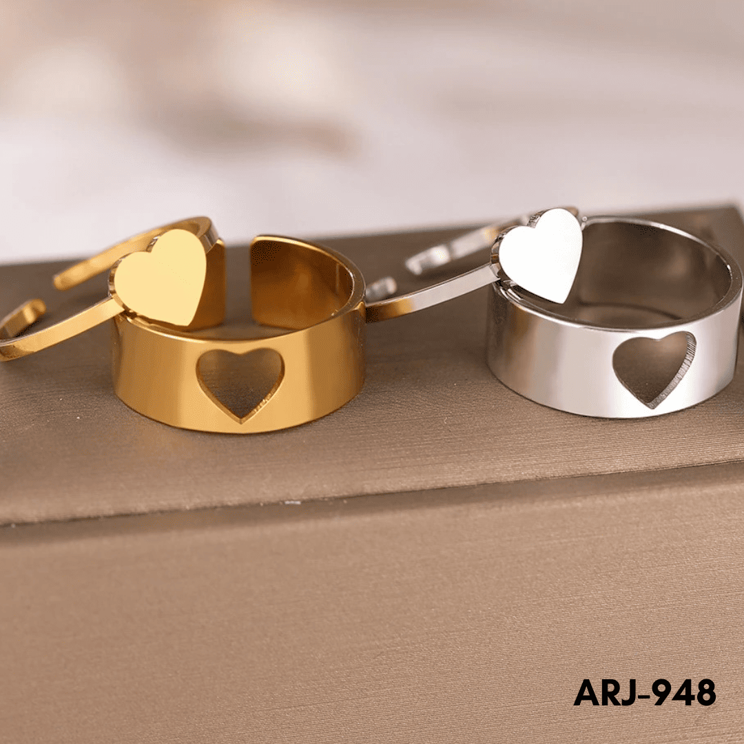 ARJ-948 - Heart Couple - Rings - BSM WHOLESALE
