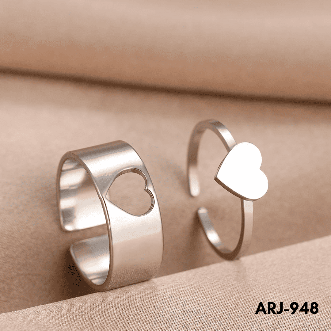 ARJ-948 - Heart Couple - Rings - BSM WHOLESALE