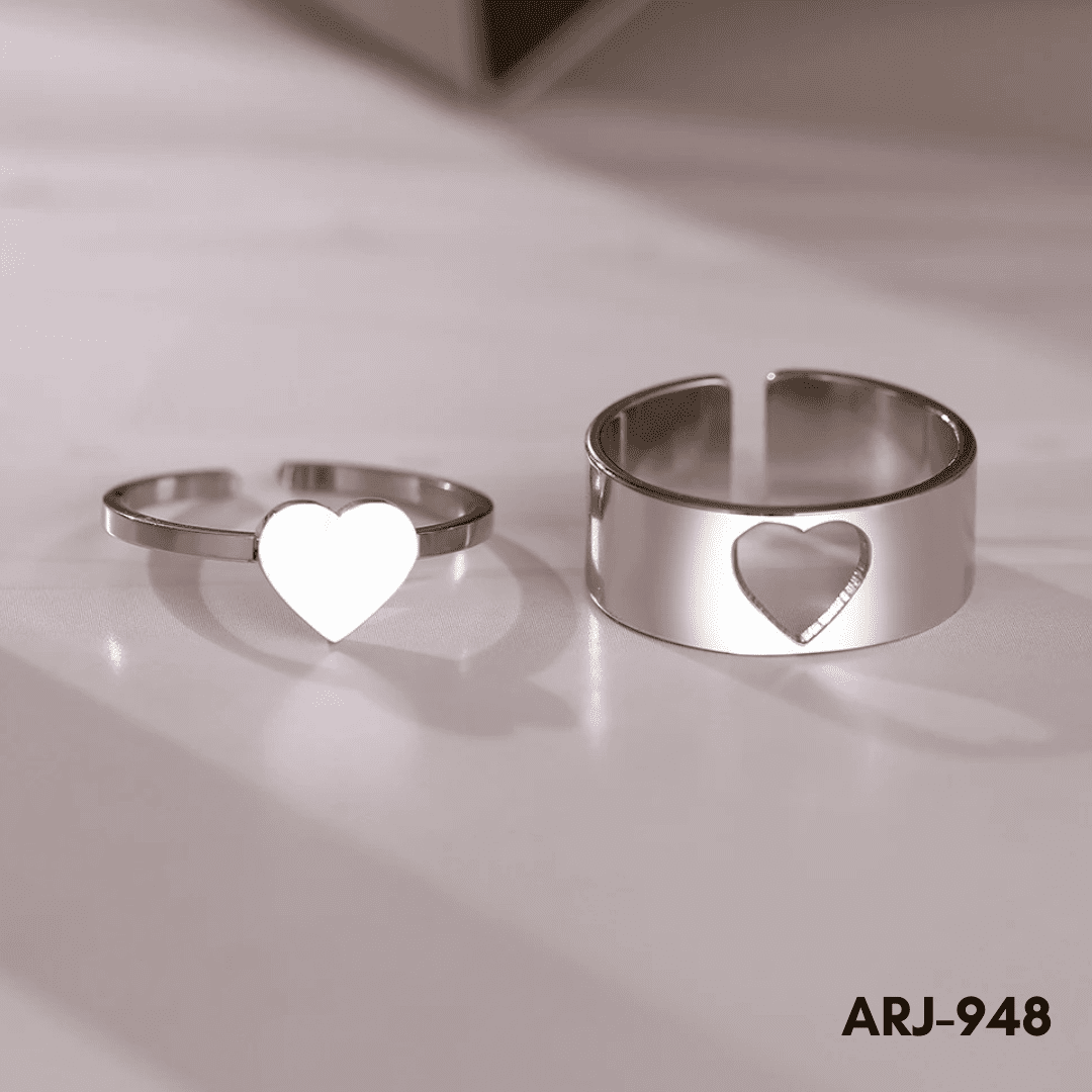 ARJ-948 - Heart Couple - Rings - BSM WHOLESALE