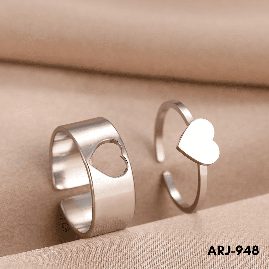 ARJ-948 - Heart Couple - Rings - BSM WHOLESALE