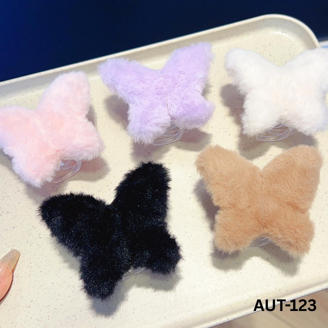 AUT-123 - Fluffy Butterfly - Claw - BSM WHOLESALE
