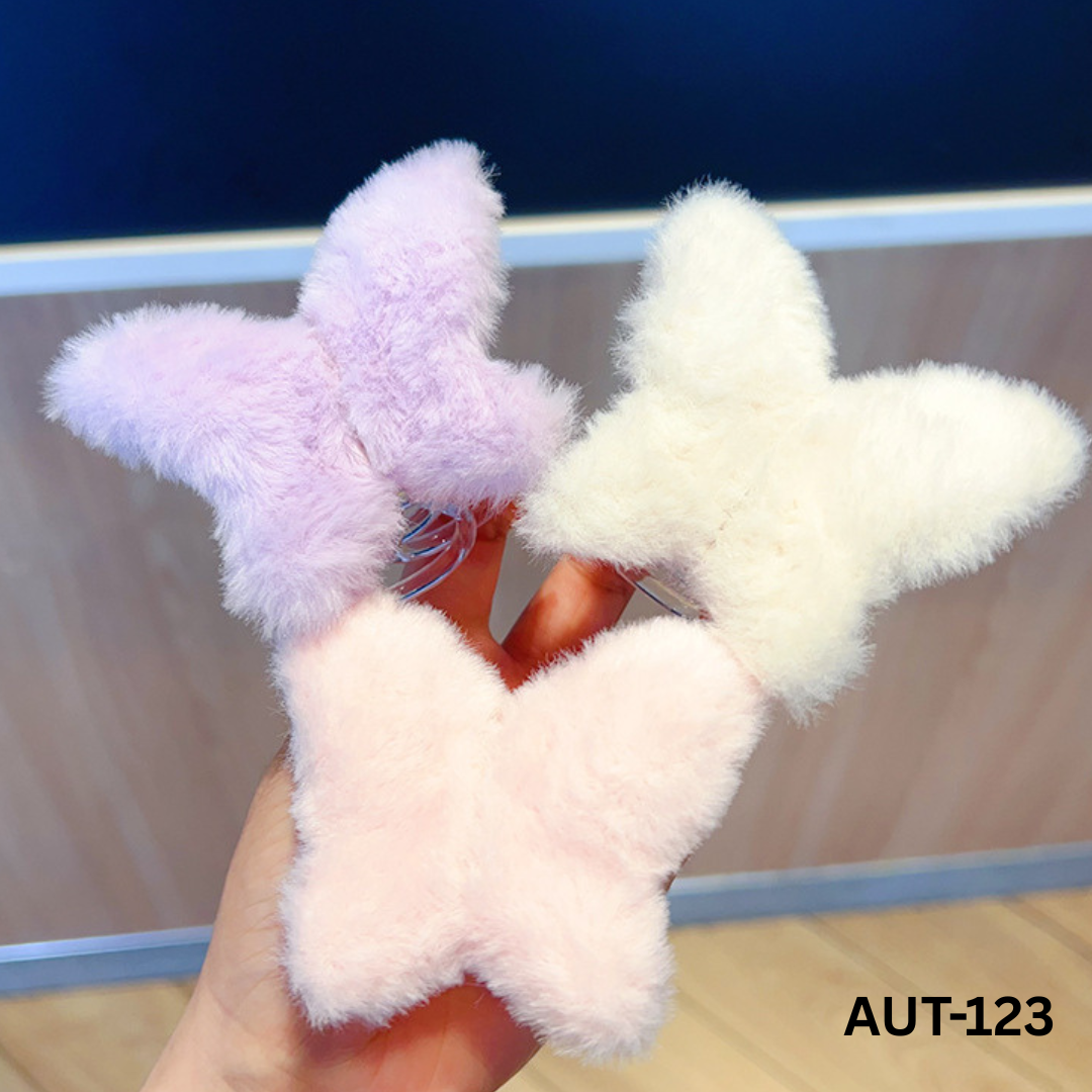 AUT-123 - Fluffy Butterfly - Claw - BSM WHOLESALE