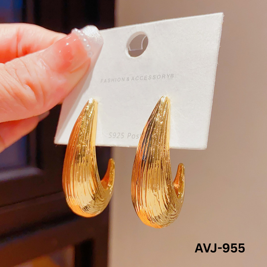 AVJ-955 - Golden  Stimulating - Earrings - BSM WHOLESALE