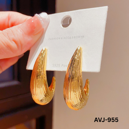 AVJ-955 - Golden  Stimulating - Earrings - BSM WHOLESALE