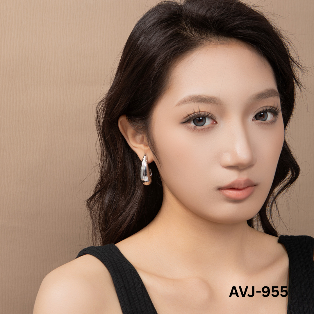 AVJ-955 Silver Korean 925 Stimulating Earrings By BSM - BSM WHOLESALE
