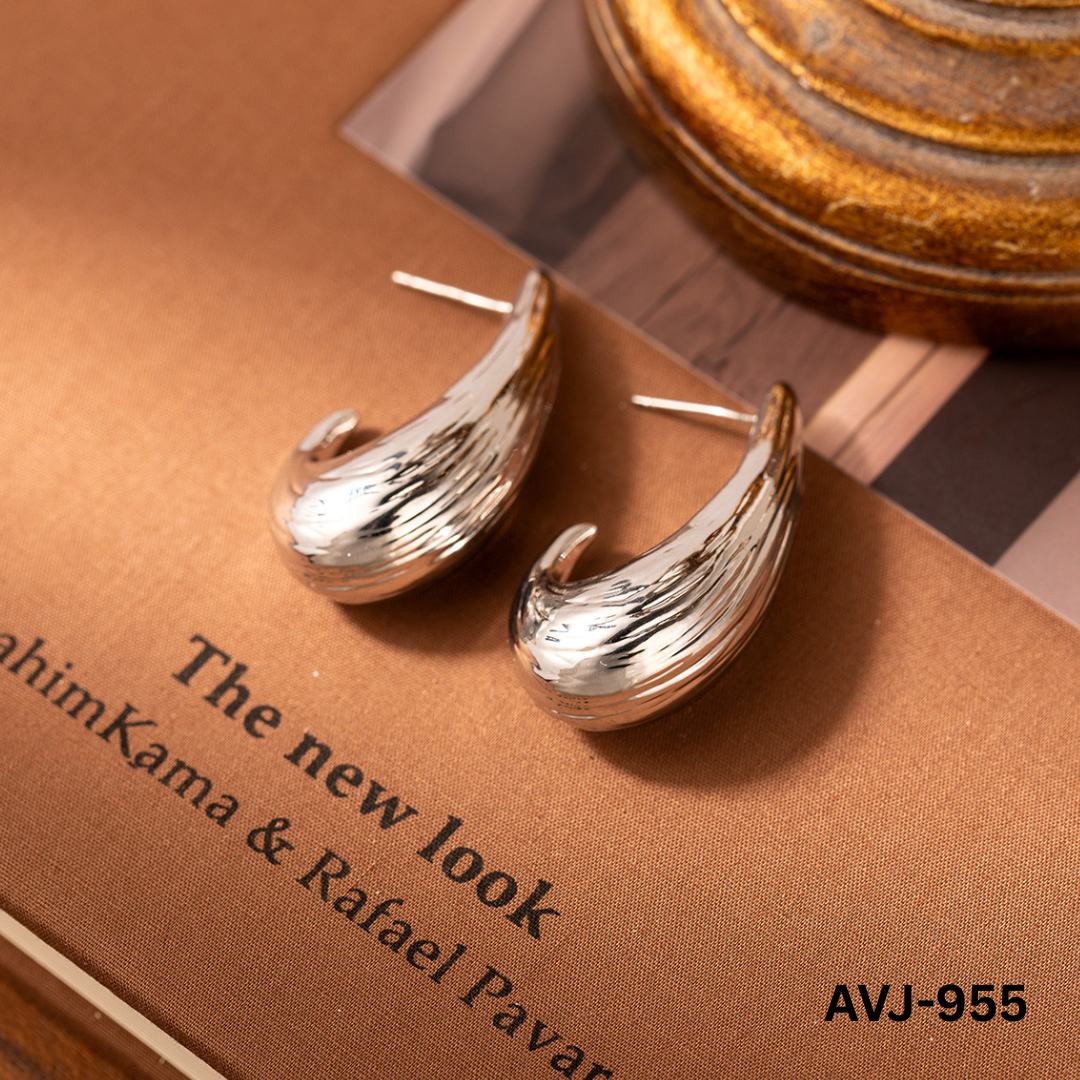 AVJ-955 Silver Korean 925 Stimulating Earrings By BSM - BSM WHOLESALE