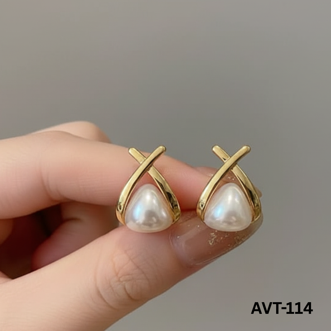 AVT-114 - Golden Cross - Earrings - BSM WHOLESALE