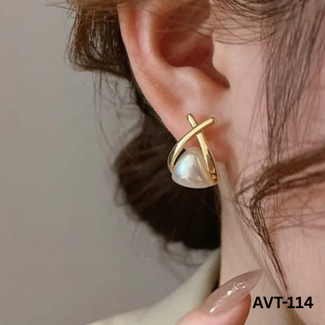 AVT-114 - Golden Cross - Earrings - BSM WHOLESALE