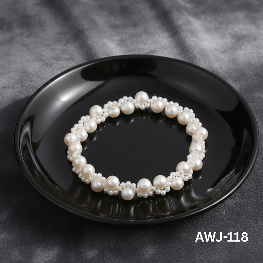 AWJ-118 - White Pearl - Necklace - BSM WHOLESALE