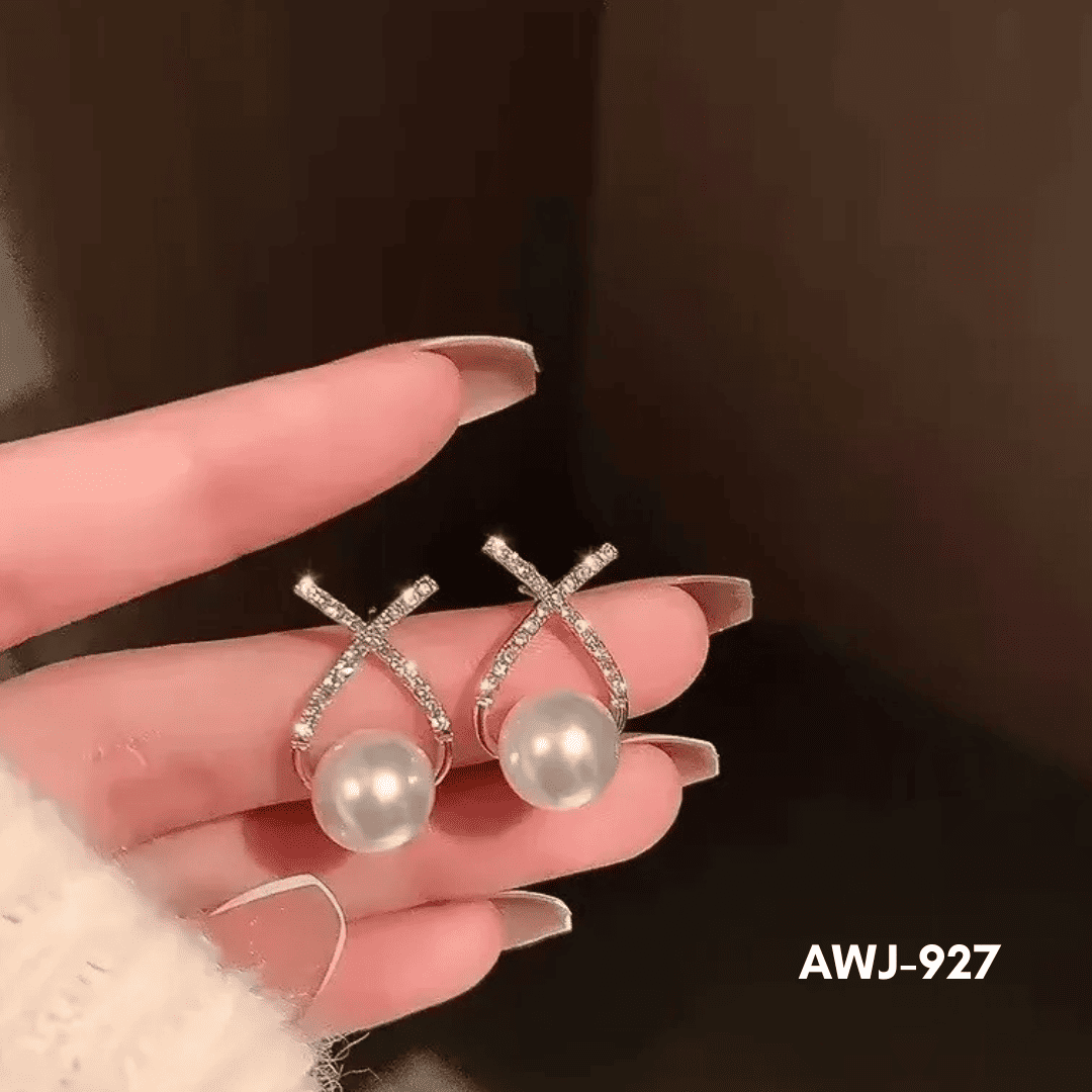 AWJ-927 - Golden Cross - Earrings - BSM WHOLESALE
