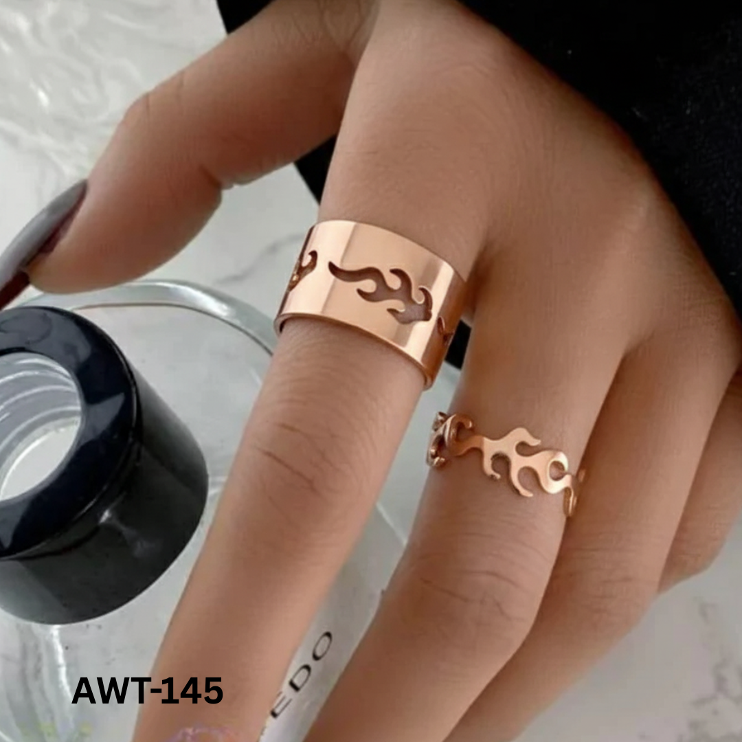 AWT-145 - Fire Couple- Rings - BSM WHOLESALE