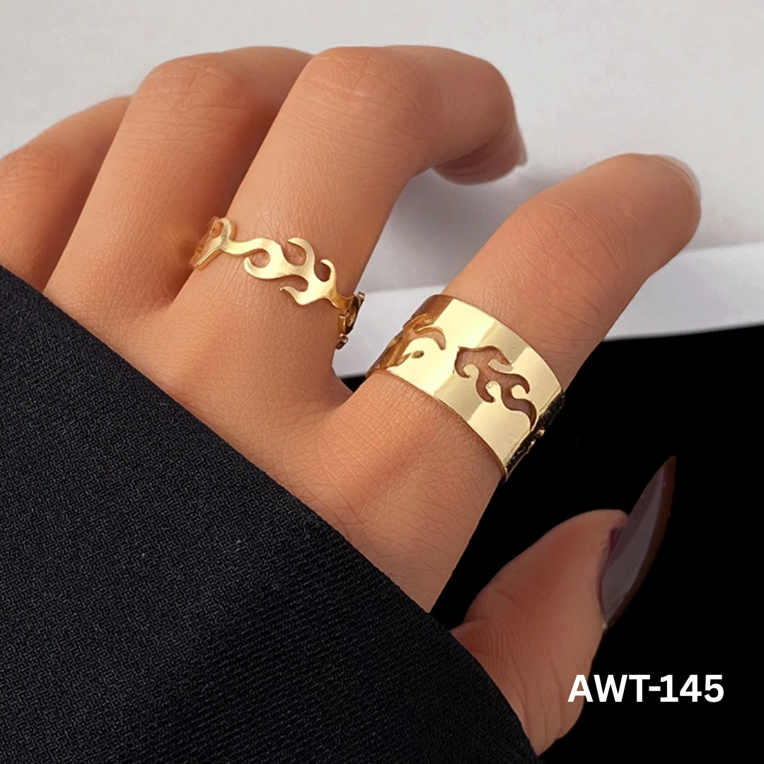 AWT-145 - Fire Couple- Rings - BSM WHOLESALE