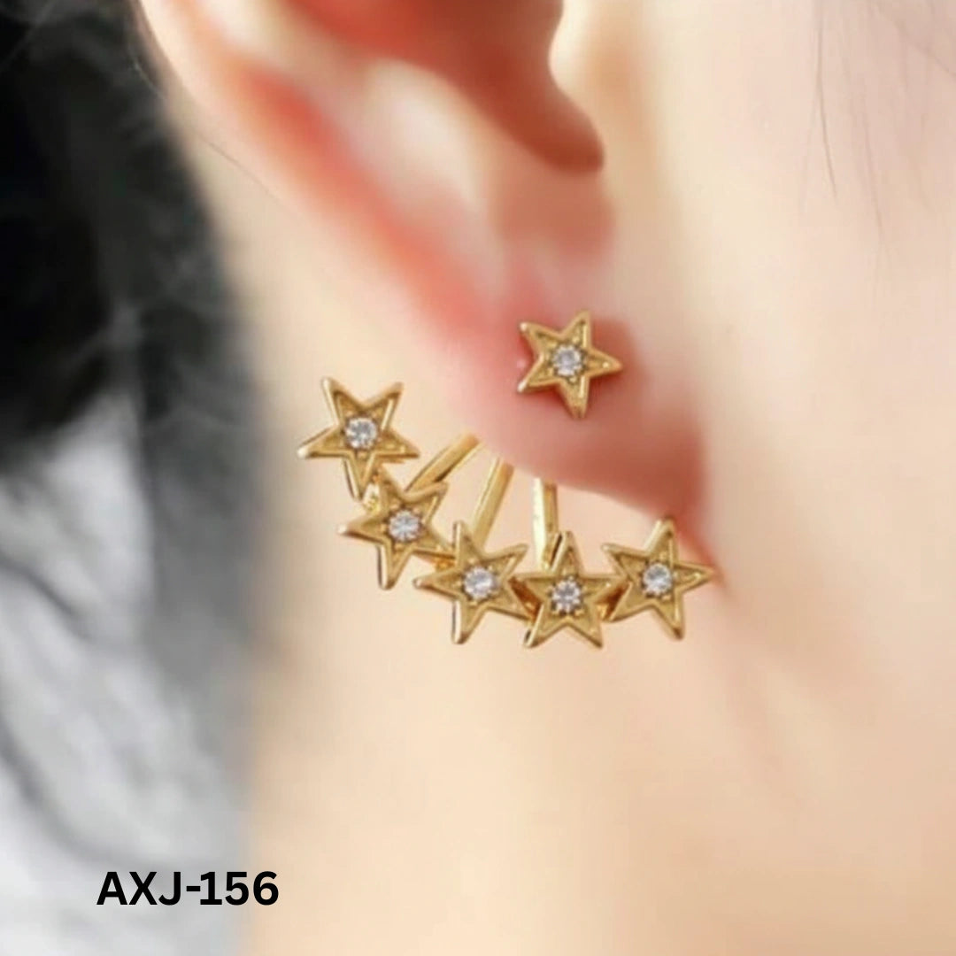 AXJ-156 - Golden Star - Ear cuff - Earrings