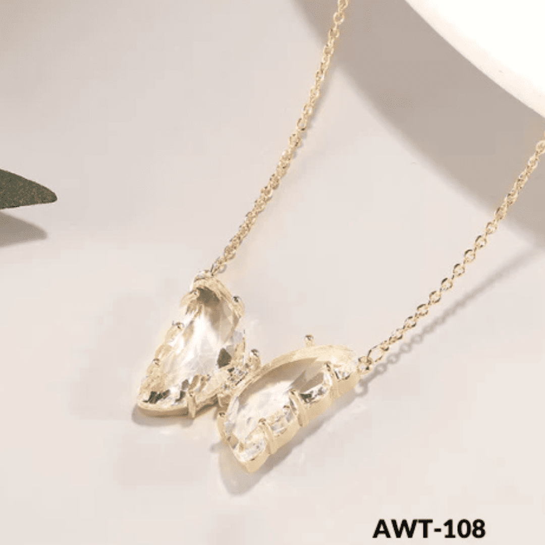 AWT-108 Crystal butterfly Pendent By BSM - BSM WHOLESALE