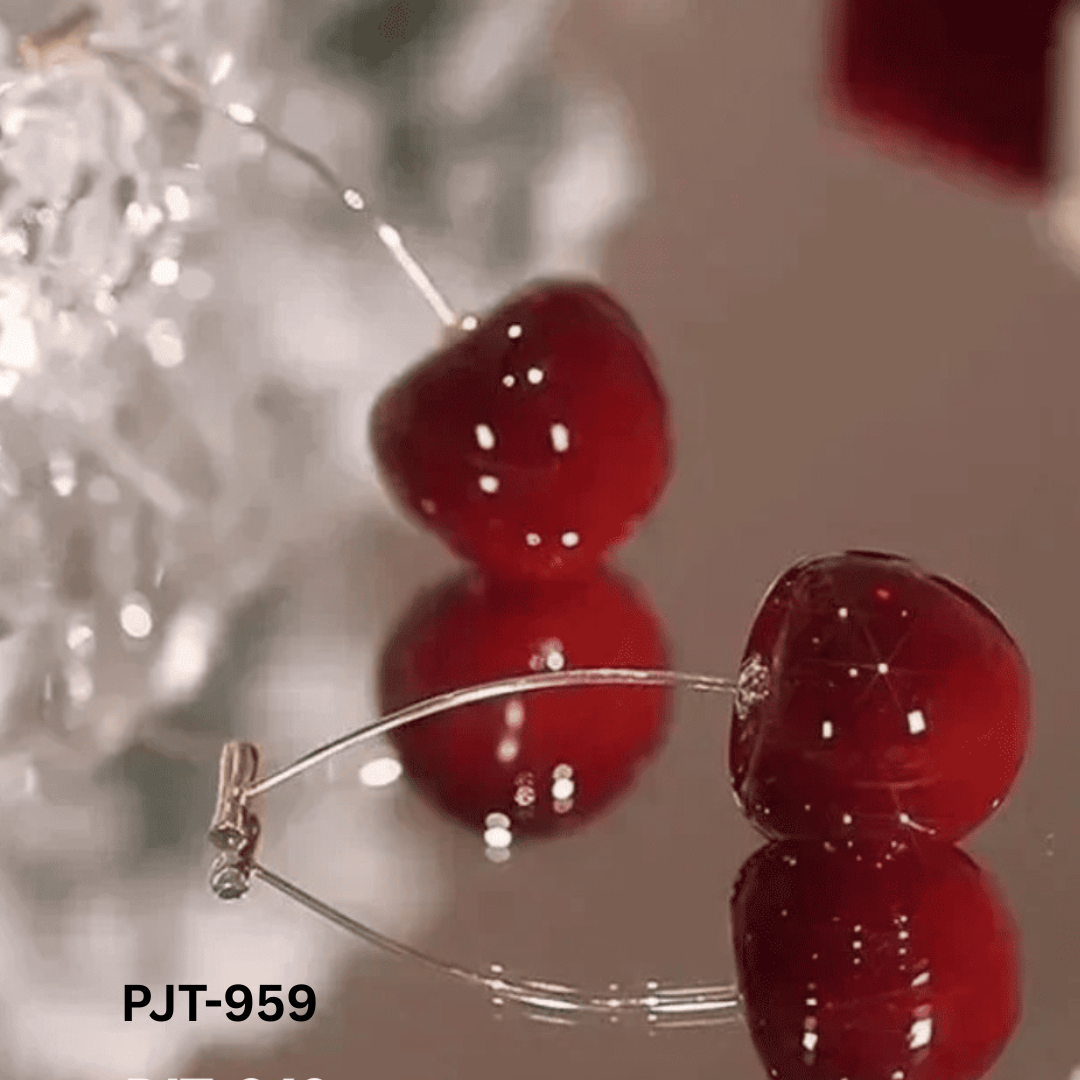 PJT-959 - Cherry Shape - Earrings - BSM WHOLESALE