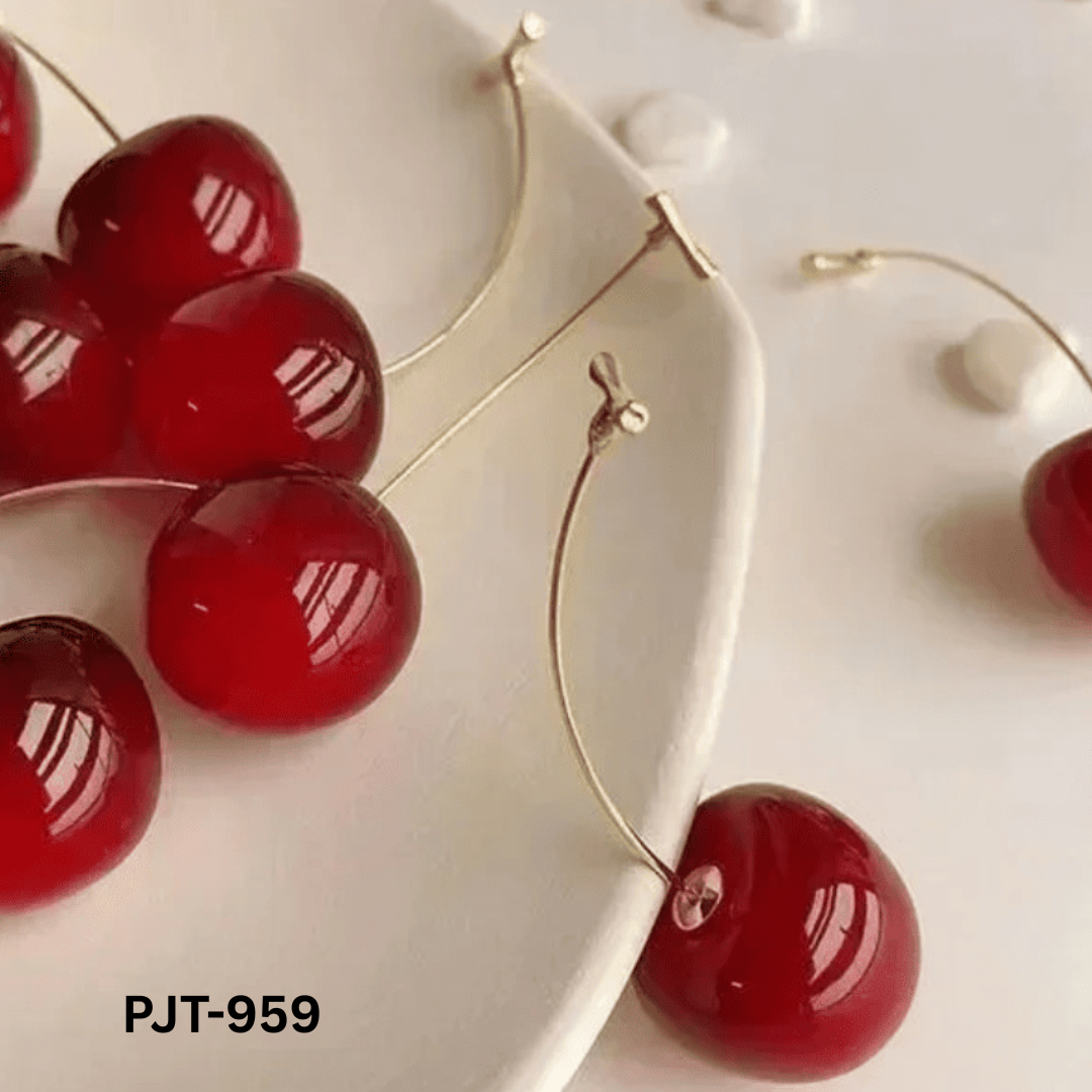 PJT-959 - Cherry Shape - Earrings - BSM WHOLESALE