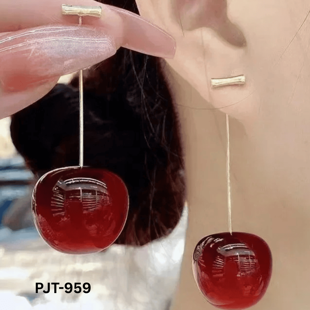PJT-959 - Cherry Shape - Earrings - BSM WHOLESALE
