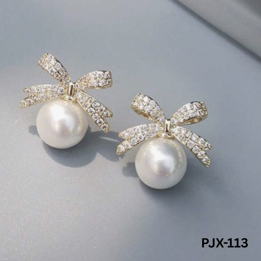 PJX-113 - Silver Knot - Earrings - BSM WHOLESALE