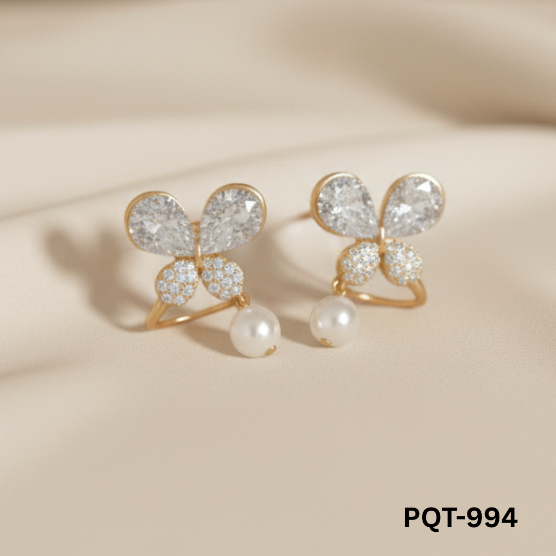 PQT-994 - Golden Tangled - Earrings - BSM WHOLESALE