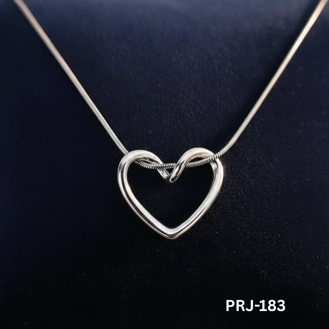 PRJ-183 - Silver Hollow Necklace - Stainless Steel