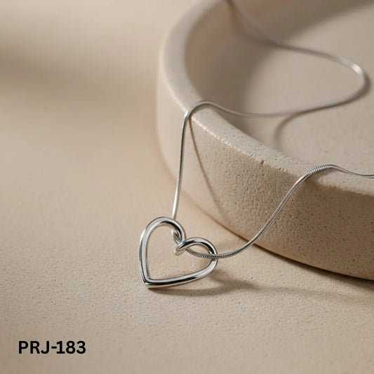 PRJ-183 - Silver Hollow Necklace - Stainless Steel