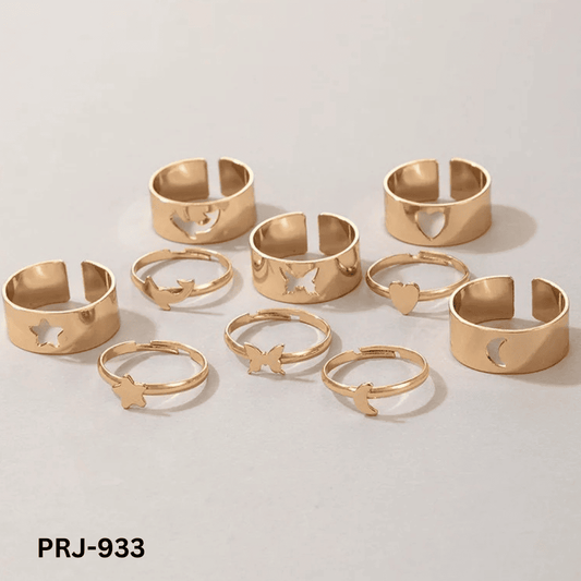 PRJ-933 - 10 PCs Couple - Rings - BSM WHOLESALE