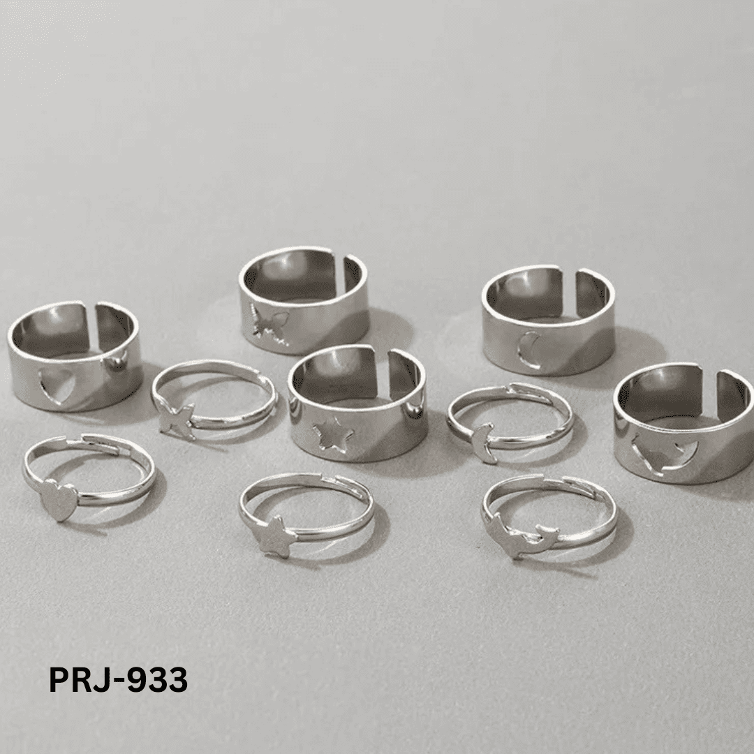 PRJ-933 - 10 PCs Couple - Rings - BSM WHOLESALE