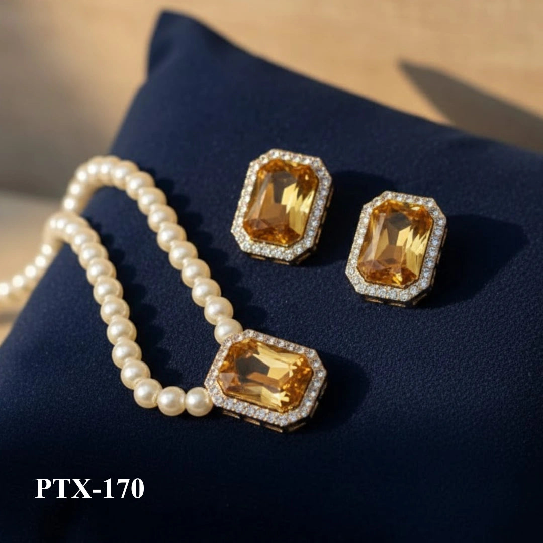 PTX-170 - Yellow Stone - Jewellery Set