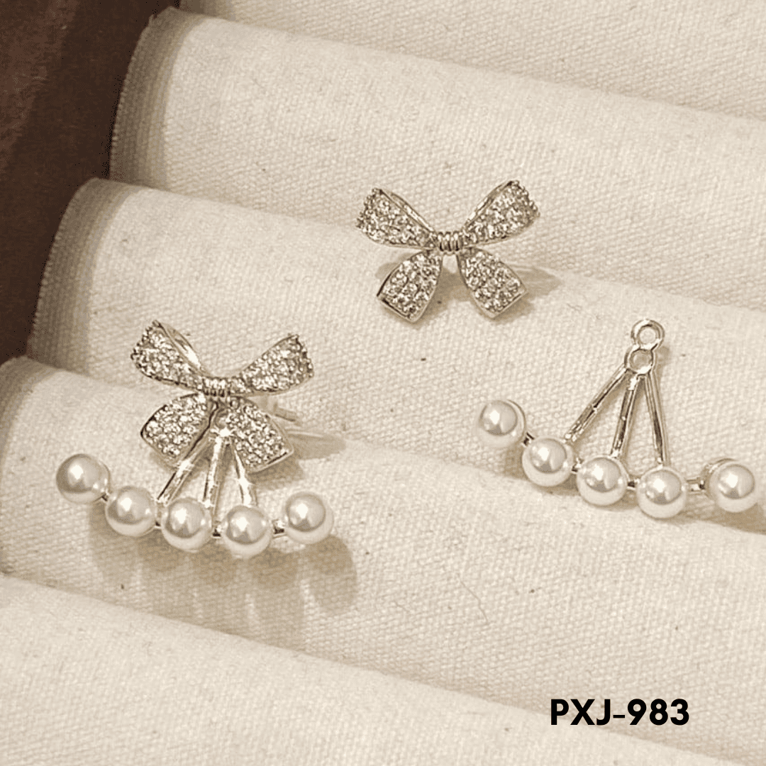 PXJ-982 -Bow Style - Earrings - BSM WHOLESALE