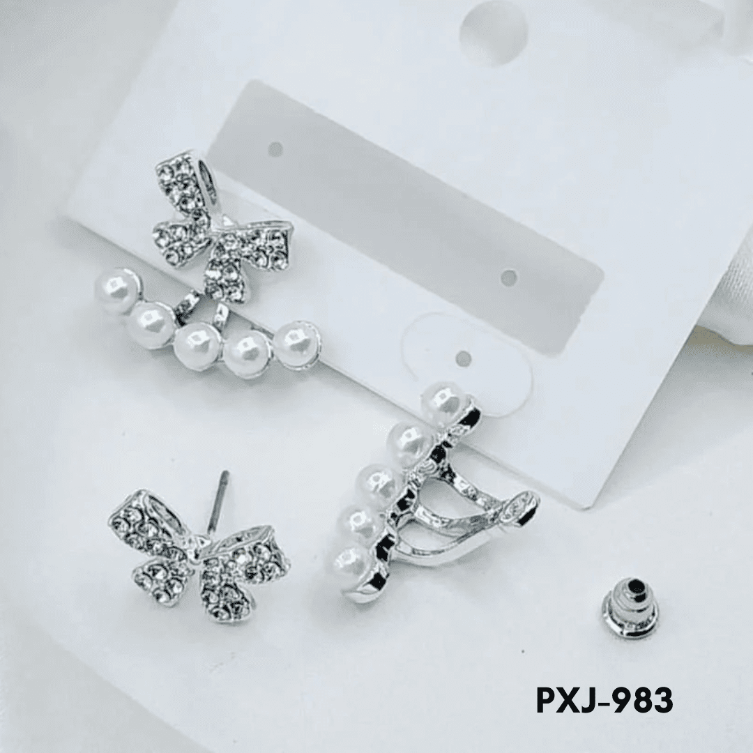 PXJ-982 -Bow Style - Earrings - BSM WHOLESALE