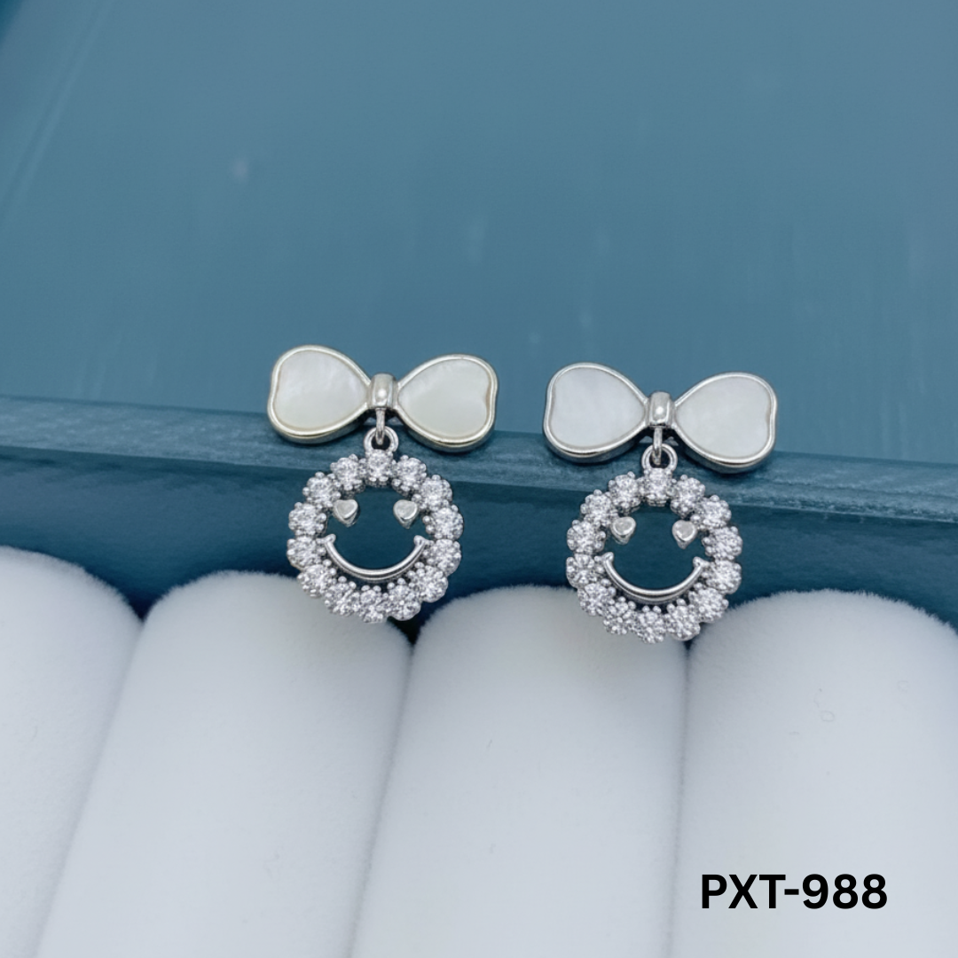 PXT-988 - Smiley Face - Earrings - BSM WHOLESALE