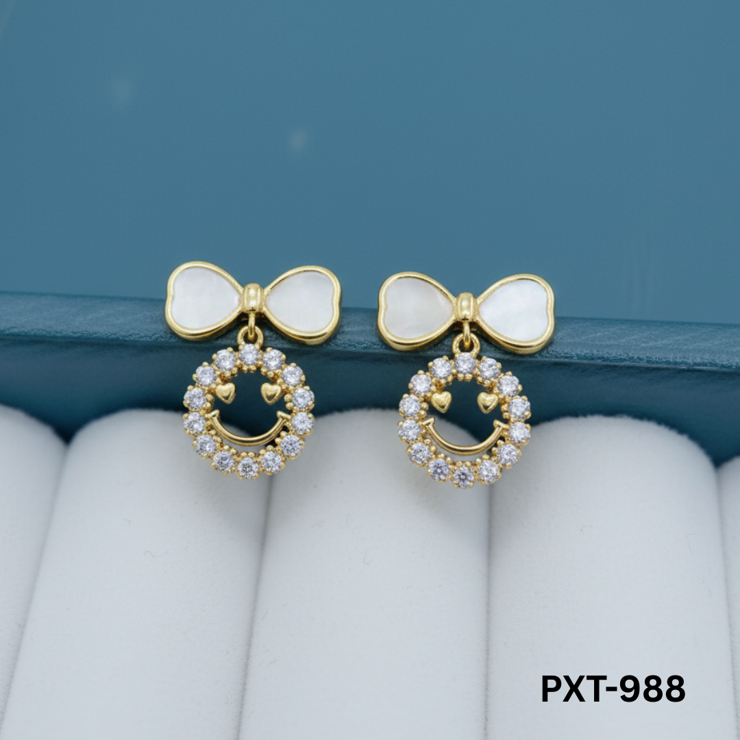 PXT-988 - Smiley Face - Earrings - BSM WHOLESALE