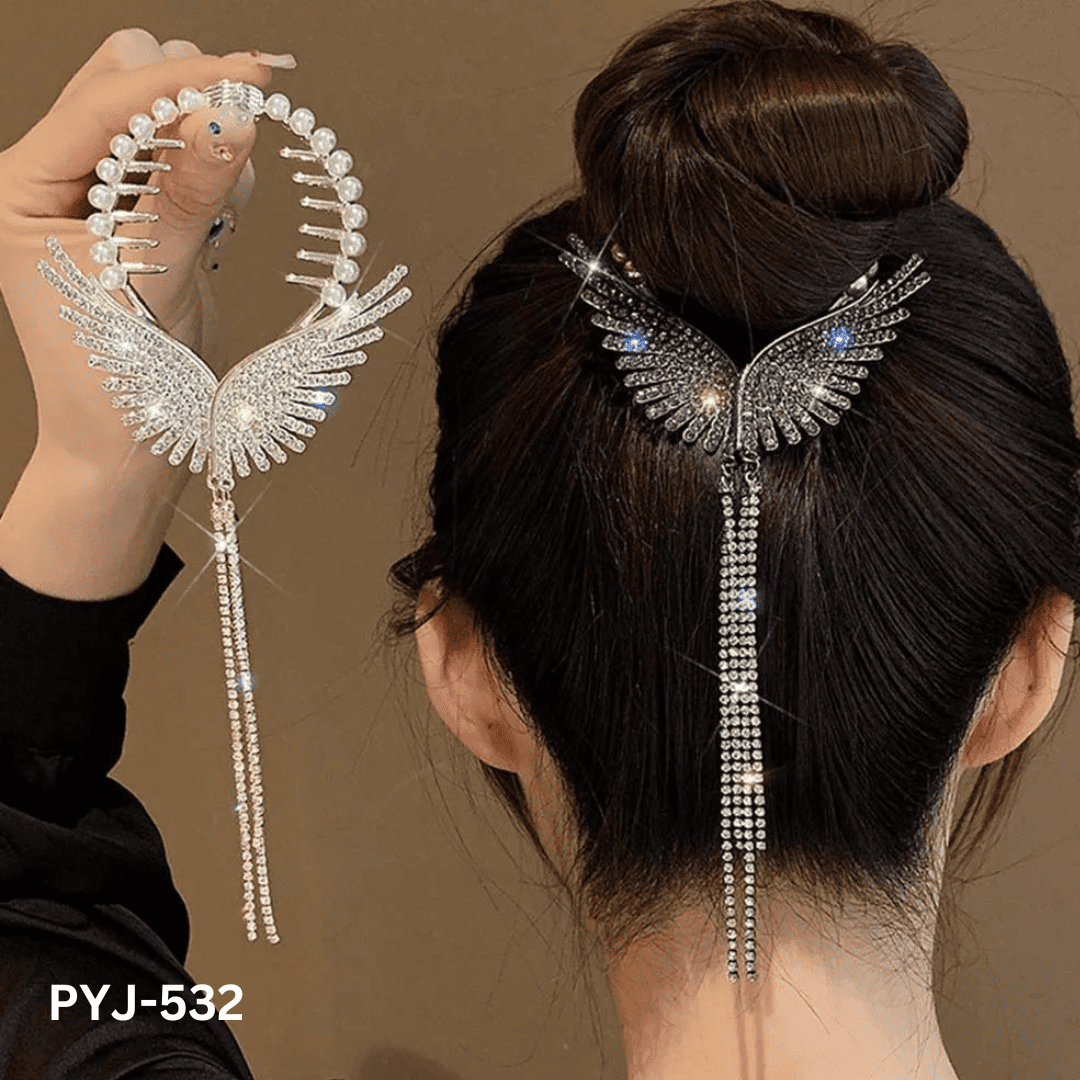 PYJ-532 - Butterfly Long Tassel - Claw - BSM WHOLESALE