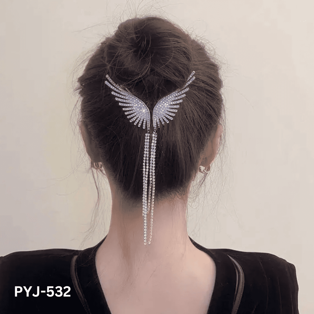 PYJ-532 - Butterfly Long Tassel - Claw - BSM WHOLESALE